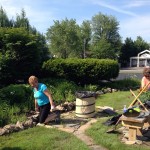 Tending the Calvary garden